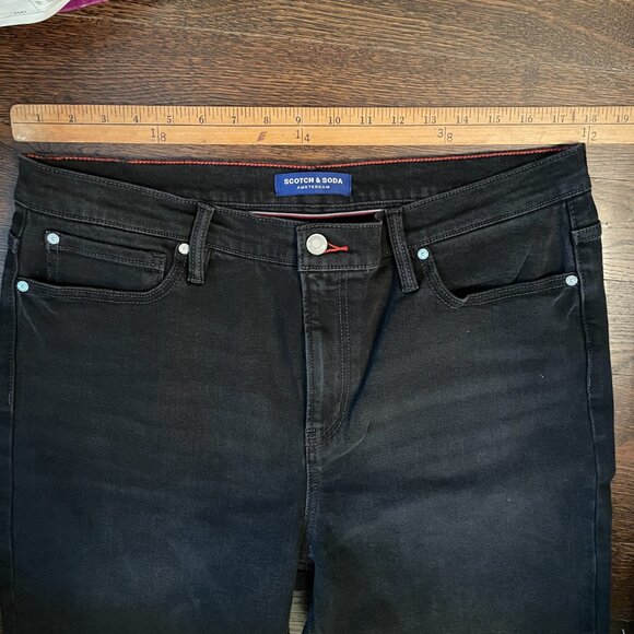 Scotch & Soda Woman's Black Straight Jeans-Size 16 (Plus) - Picture 6 of 9
